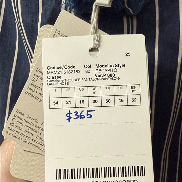 Marina Rinaldi Women's Indaco Recapito Straight Leg Pants Size 16 NWT - Picture 6 of 12